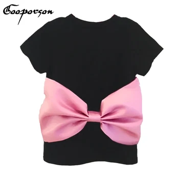 2019 Summer New Girls Solid T Shirt Balck Color Baby Girl's Tee with Big Bow Lovely Fashion Casual Shirts 3 Years Old
2019 Summer New Girls Solid T Shirt Balck Color Baby Girl's Tee with Big Bow Lovely Fashion Casual Shirts 3 Years Old