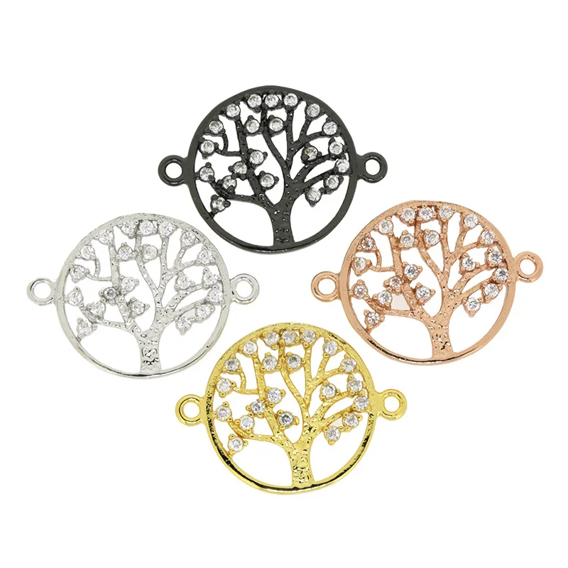 Classic Tree of Life Pave White Clear CZ Zircon Metal Bead Connector Spacer Pendant Charm For Customized Personal Jewelry DIY
Classic Tree of Life Pave White Clear CZ Zircon Metal Bead Connector Spacer Pendant Charm For Customized Personal Jewelry DIY