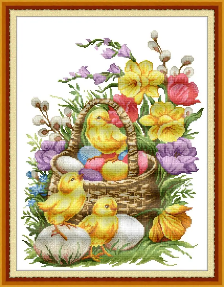 Chickens and flowers cross stitch kit aida 14ct 11ct count print canvas cross stitches needlework embroidery DIY handmade
Chickens and flowers cross stitch kit aida 14ct 11ct count print canvas cross stitches needlework embroidery DIY handmade