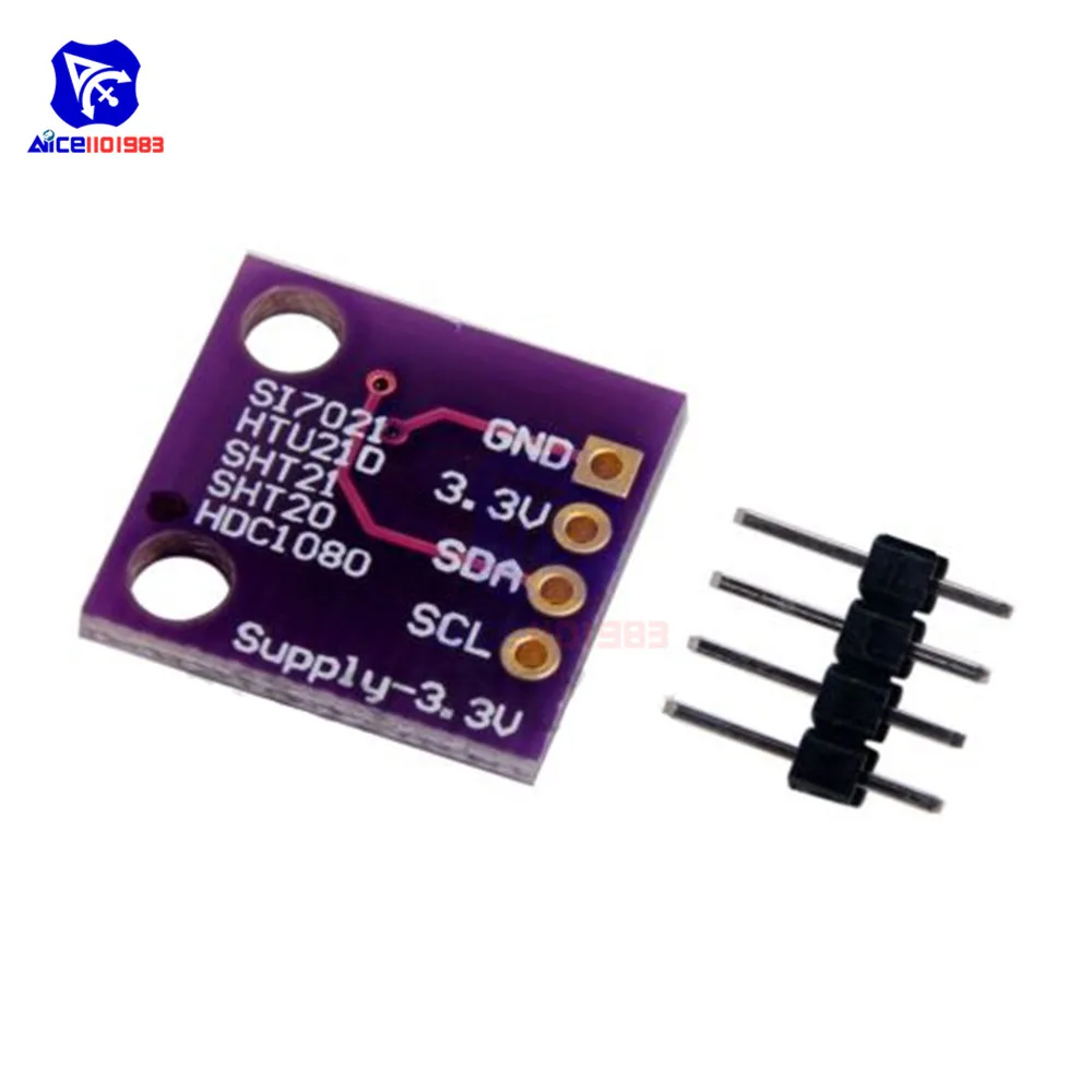 HDC1080 I2C IIC Interface Digital Humidity Temperature Sensor Breakout Board for Arduino 3V 5V Humidity Temperature Sensor Board
HDC1080 I2C IIC Interface Digital Humidity Temperature Sensor Breakout Board for Arduino 3V 5V Humidity Temperature Sensor Board