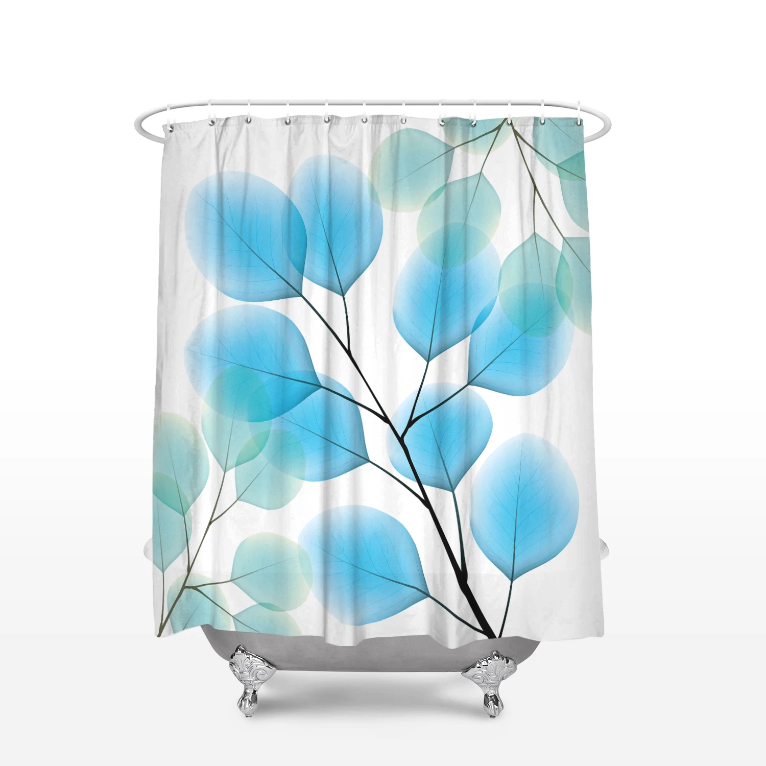 CHARMHOME Fabric Shower Curtain Home Decor Bathroom Accessories Flower Pattern Printing Waterproof Polyester Bath Curtains White
CHARMHOME Fabric Shower Curtain Home Decor Bathroom Accessories Flower Pattern Printing Waterproof Polyester Bath Curtains White