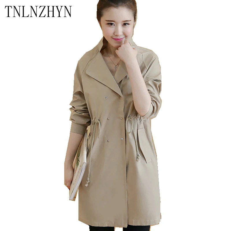 TNLNZHYN 2019 Spring Women Trench Solid Color Double Breasted Ladies Overcoat Drawstring Slim Windbreaker Female Trenchcoat AL90
TNLNZHYN 2019 Spring Women Trench Solid Color Double Breasted Ladies Overcoat Drawstring Slim Windbreaker Female Trenchcoat AL90