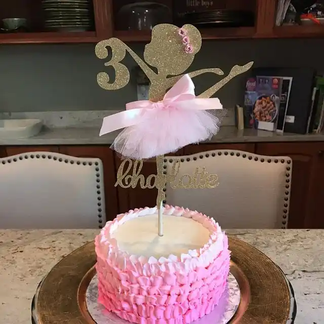 ballerina baby shower cake