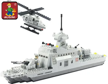 AUSINI 22702 Military series Cruise Warship Building Blocks Set Kids Assembled Model DIY Educational Bricks Toys For Children
AUSINI 22702 Military series Cruise Warship Building Blocks Set Kids Assembled Model DIY Educational Bricks Toys For Children