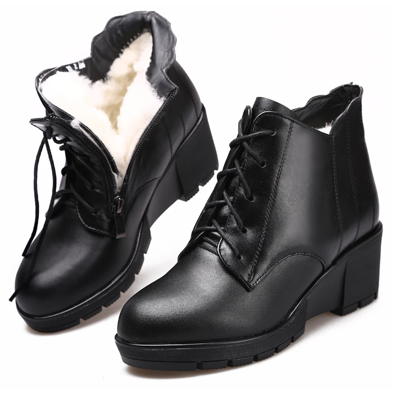 ZXRYXGS Brand Boots Slope with High Heel Boots 2018 New Winter Real Leather Shoes Comfort Warm Wool Snow Boots Women Shoes Boots
ZXRYXGS Brand Boots Slope with High Heel Boots 2018 New Winter Real Leather Shoes Comfort Warm Wool Snow Boots Women Shoes Boots