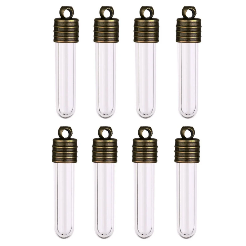 New Arrival Fantasy Small Tiny Transparent Clear Glass Tube Wish Bottle Vials 25mm Long Wish Bottle with Brones Lid MS201
New Arrival Fantasy Small Tiny Transparent Clear Glass Tube Wish Bottle Vials 25mm Long Wish Bottle with Brones Lid MS201