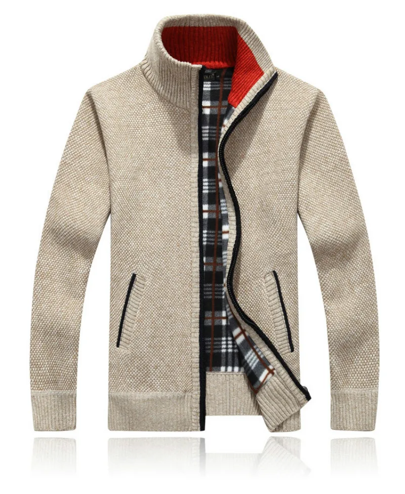Men's Spring Autumn Wool Jacket High-Quality Zipper Knitted Casual Slim Wool Sweatshirts Coat Men Long Cotton Knitwear
Men's Spring Autumn Wool Jacket High-Quality Zipper Knitted Casual Slim Wool Sweatshirts Coat Men Long Cotton Knitwear
