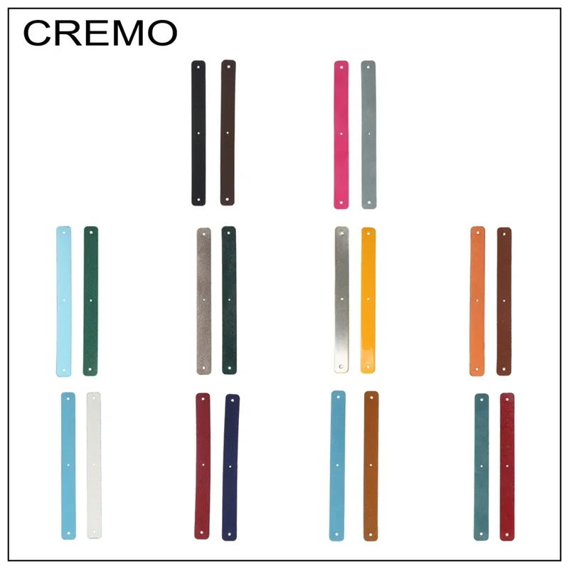 

Cremo 14/25/40MM Leather Reversible Stainless Steel Bangle Accessory Jewelry Classical Colourful Leather Cuff Bangle For Women