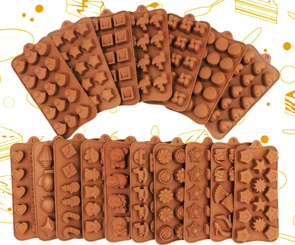 New Silicone Chocolate Mold 3D Shapes Mold Fun Baking Tools For Jelly Candy Numbers Fruit Cake Kitchen Gadgets DIY Homemade
New Silicone Chocolate Mold 3D Shapes Mold Fun Baking Tools For Jelly Candy Numbers Fruit Cake Kitchen Gadgets DIY Homemade