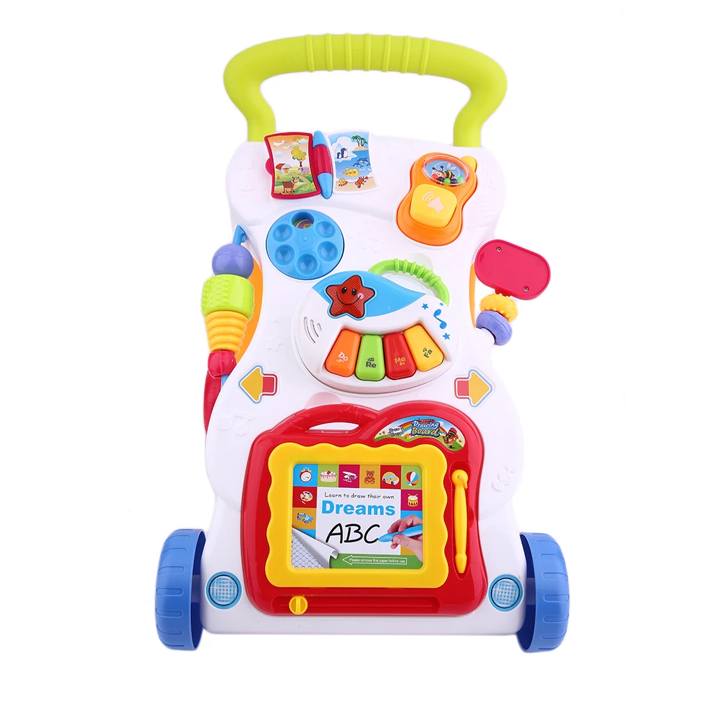 Hand Push Along Walker Hand Cart Children Designer Baby Stroller Baby Walker Music Sounds Lights Activity Toy Studying Walk Tool
Hand Push Along Walker Hand Cart Children Designer Baby Stroller Baby Walker Music Sounds Lights Activity Toy Studying Walk Tool
