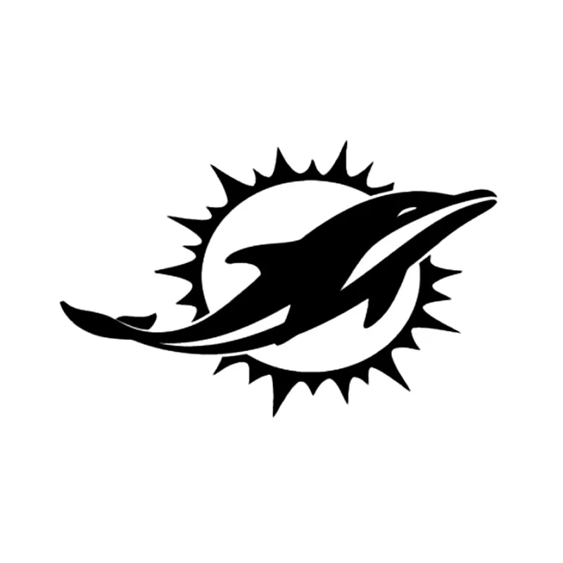 19.5cm*12.4cm Dolphins Logo Fashion Motorcycle Decor Car Sticker Black/Silver S3-5369
19.5cm*12.4cm Dolphins Logo Fashion Motorcycle Decor Car Sticker Black/Silver S3-5369