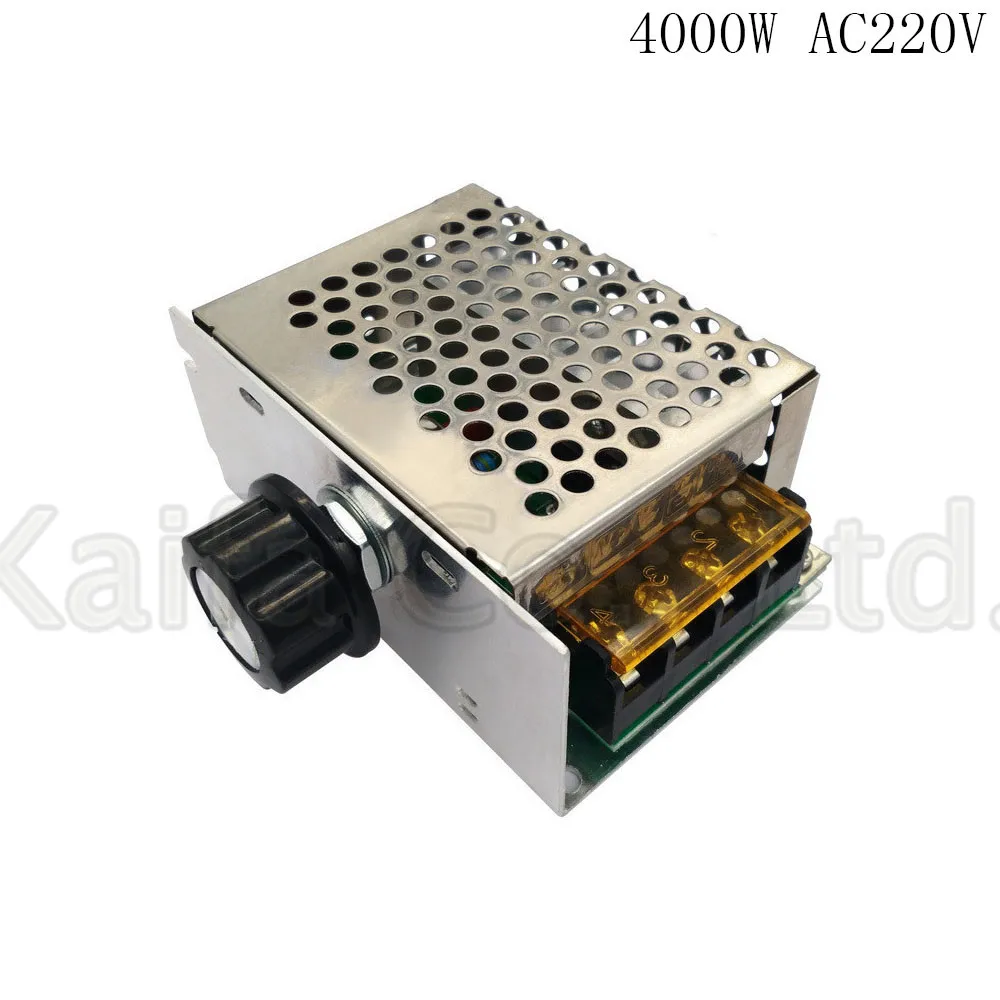 

4000W 220V Ajust SCR Voltage Regulator Controle de Velocidade Do Motor Dimmer Termostato AC dynamo