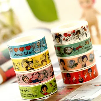 1 x Size 15 mm*10 m Kawaii Cartoon series DIY paper washi tapes/masking tape/decorative adhesive tape/School Supplies
1 x Size 15 mm*10 m Kawaii Cartoon series DIY paper washi tapes/masking tape/decorative adhesive tape/School Supplies