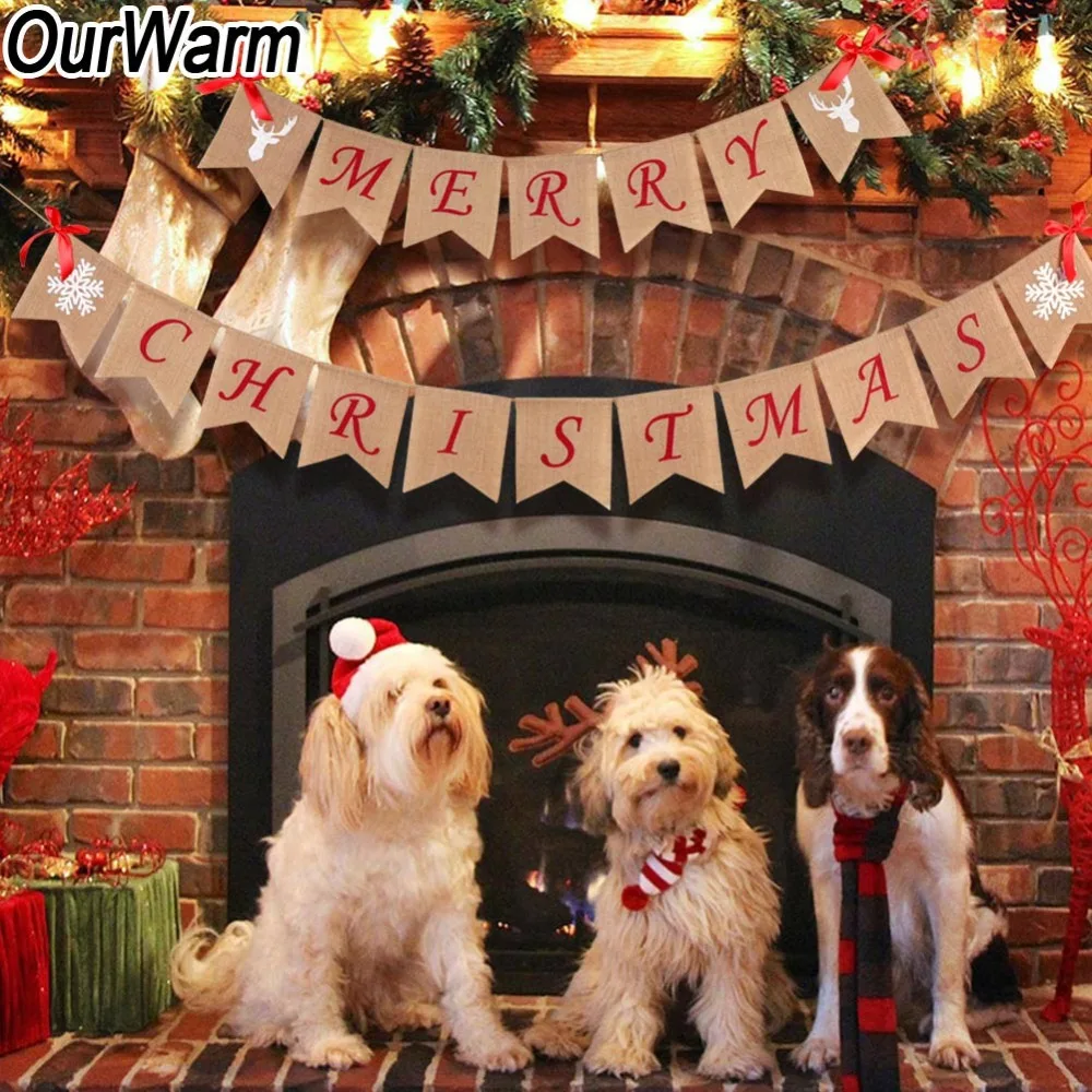 OurWarm Merry Christmas Burlap Banner Christmas Banner New Year Christmas Decorations for Home Wall Door Decoration Accessory
OurWarm Merry Christmas Burlap Banner Christmas Banner New Year Christmas Decorations for Home Wall Door Decoration Accessory
