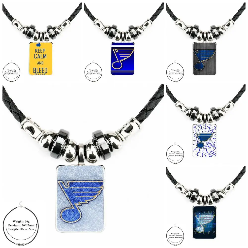 EJ Glaze St Louis Blues For Women Vintage Jewelry Black Leather Bead Pendant Glass Cabochon Necklace Pendant
EJ Glaze St Louis Blues For Women Vintage Jewelry Black Leather Bead Pendant Glass Cabochon Necklace Pendant