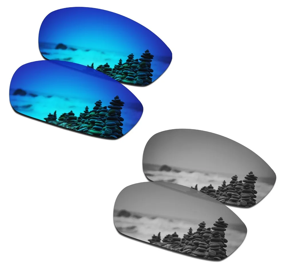 SmartVLT 2 Pairs Polarized Sunglasses Replacement Lenses for Oakley Blender Ice Blue and Silver Titanium
SmartVLT 2 Pairs Polarized Sunglasses Replacement Lenses for Oakley Blender Ice Blue and Silver Titanium