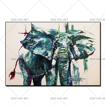 Abstract Art Canvas Handmade Animal Picture Colorful Elephant Animal Oil Painting For Living Room Home Decor No Frame
Abstract Art Canvas Handmade Animal Picture Colorful Elephant Animal Oil Painting For Living Room Home Decor No Frame