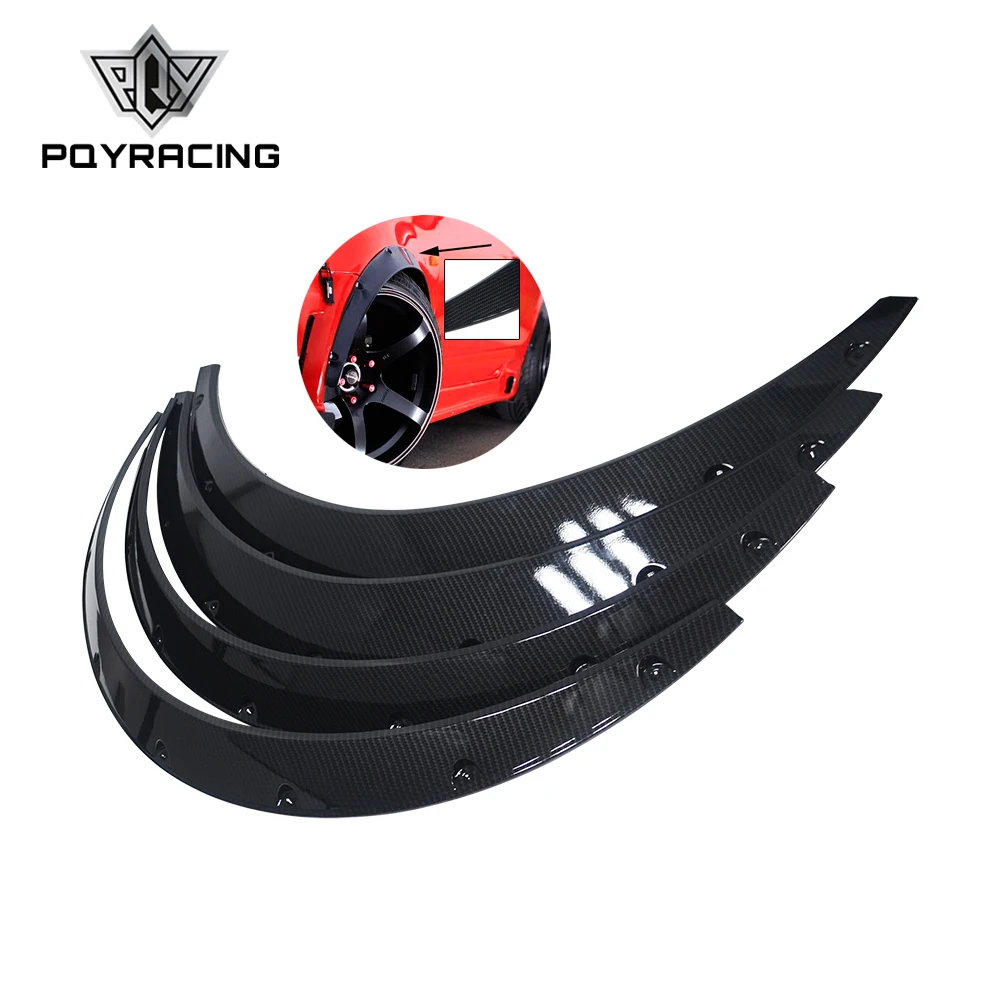 PQY - 4 Pcs Carbon Fiber Car Fender Flares Arch Wheel Eyebrow Protector/mudguards Sticker Universal PQY-CFF02
PQY - 4 Pcs Carbon Fiber Car Fender Flares Arch Wheel Eyebrow Protector/mudguards Sticker Universal PQY-CFF02