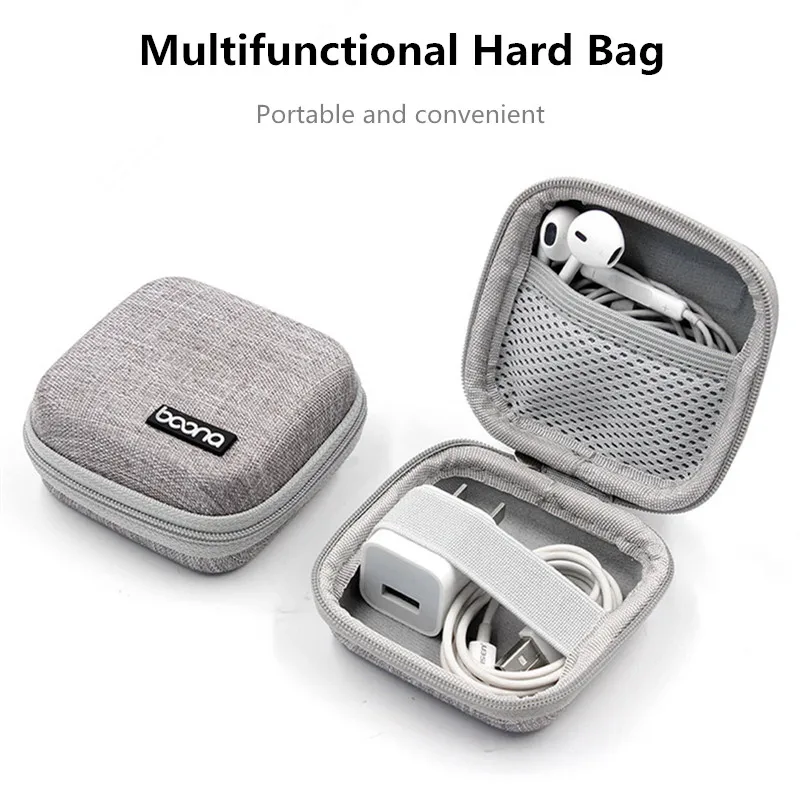 Portable Mini Square Hard Storage Earphone Case Bag for Earphone Data line Charger Key U Drive Resist Compression Gray Black
Portable Mini Square Hard Storage Earphone Case Bag for Earphone Data line Charger Key U Drive Resist Compression Gray Black