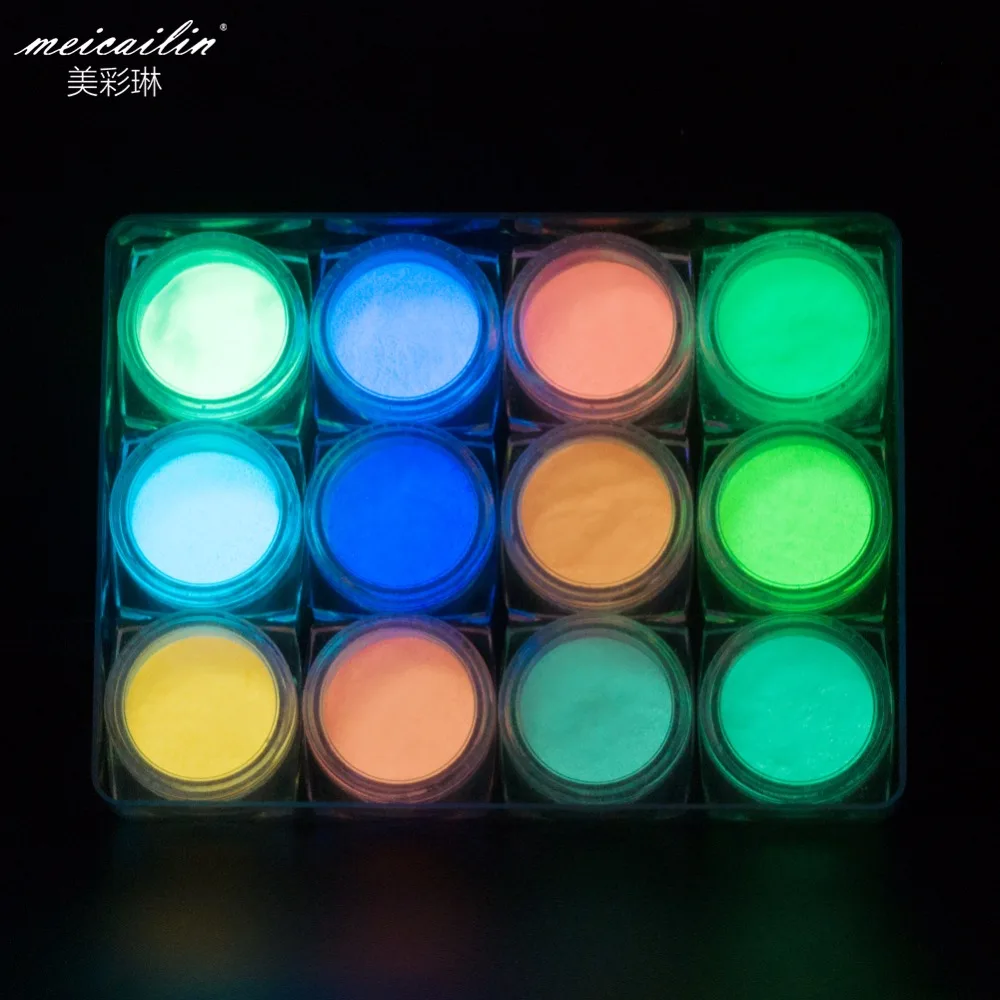 12 Colors New 1g Fluorescent Powder DIY Bright Nail Gel Art Glow In The Dark Sand Powder Glow Pigment Dust Luminous Nail Glitter
12 Colors New 1g Fluorescent Powder DIY Bright Nail Gel Art Glow In The Dark Sand Powder Glow Pigment Dust Luminous Nail Glitter