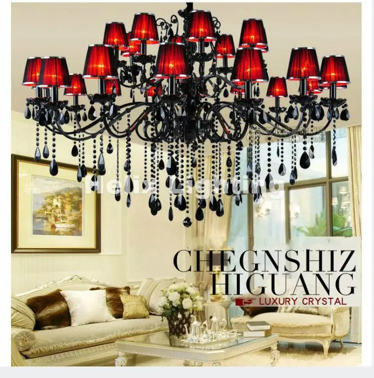 Modern European Black Crystal Chandelier Lighting Top Luxury Factory Direct Selling 15L/18L/24L Design Crystal Chandelier Lights
Modern European Black Crystal Chandelier Lighting Top Luxury Factory Direct Selling 15L/18L/24L Design Crystal Chandelier Lights