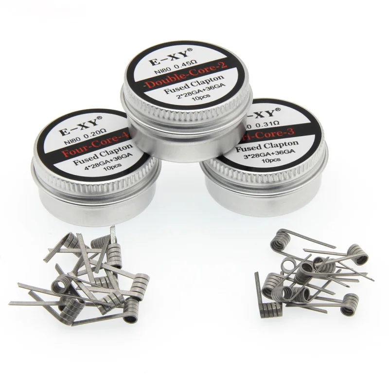 NI80 Fused Clapton Prebuilt Coils Premade Core2/3/4 Four Tri Double-Core For Electronic Cigarette RDA RTA Atomizer Heating Wire
NI80 Fused Clapton Prebuilt Coils Premade Core2/3/4 Four Tri Double-Core For Electronic Cigarette RDA RTA Atomizer Heating Wire