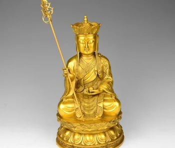 13 Tibet Brass Buddha Copper Jizo Ksitigarbha Tangseng Di Zang King Bead Statue
13 Tibet Brass Buddha Copper Jizo Ksitigarbha Tangseng Di Zang King Bead Statue