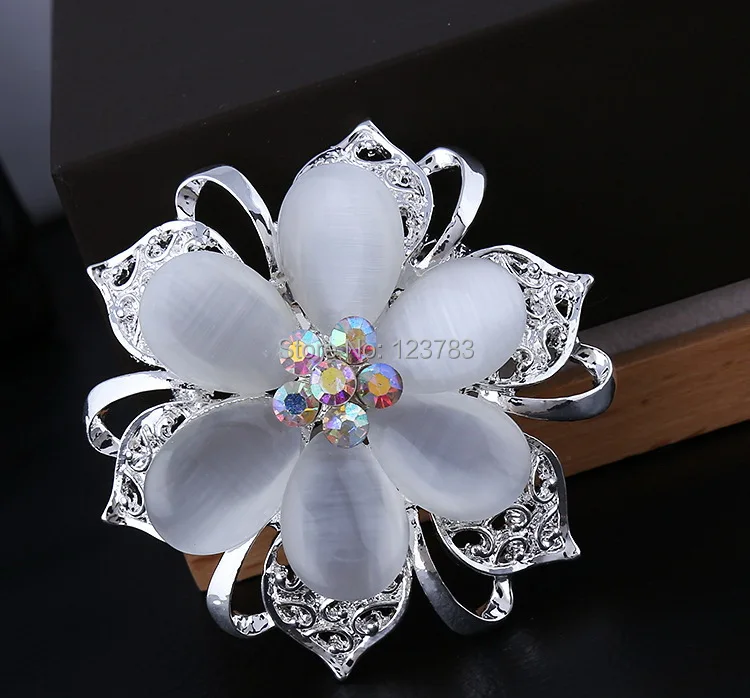 2017 Fashion Delicate Rhinestone Brooch 6-Petals Crystal Cat-Eye Stone Corsage Personality Flower Corsage Pin Cape Buckle Female
2017 Fashion Delicate Rhinestone Brooch 6-Petals Crystal Cat-Eye Stone Corsage Personality Flower Corsage Pin Cape Buckle Female