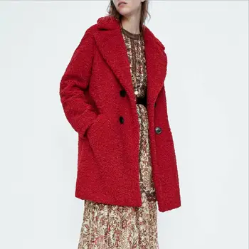 2018 winter new faux fur Lamb Fur fleece long coat fashion casual Office Lady jacket
2018 winter new faux fur Lamb Fur fleece long coat fashion casual Office Lady jacket