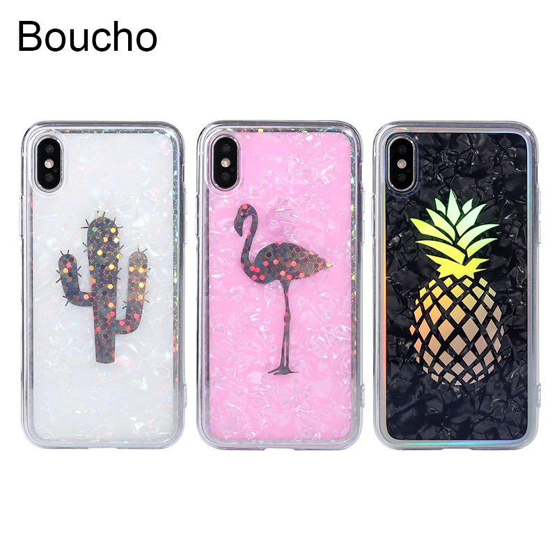 Boucho Laser Case For iphone X XS MAX XR Colorful Pineapple Cactus Flamingo Pattern Phone Cases For iphone 6 6S 7 8 Plus Cover
Boucho Laser Case For iphone X XS MAX XR Colorful Pineapple Cactus Flamingo Pattern Phone Cases For iphone 6 6S 7 8 Plus Cover