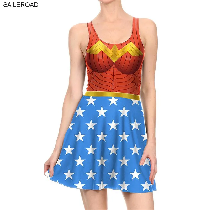 Hot Vestidos Perfect The Female Sexy Dress Fashion Women Print Dresses Cosplay Woman Superman Dress Sundress Casual Mini Dress
Hot Vestidos Perfect The Female Sexy Dress Fashion Women Print Dresses Cosplay Woman Superman Dress Sundress Casual Mini Dress
