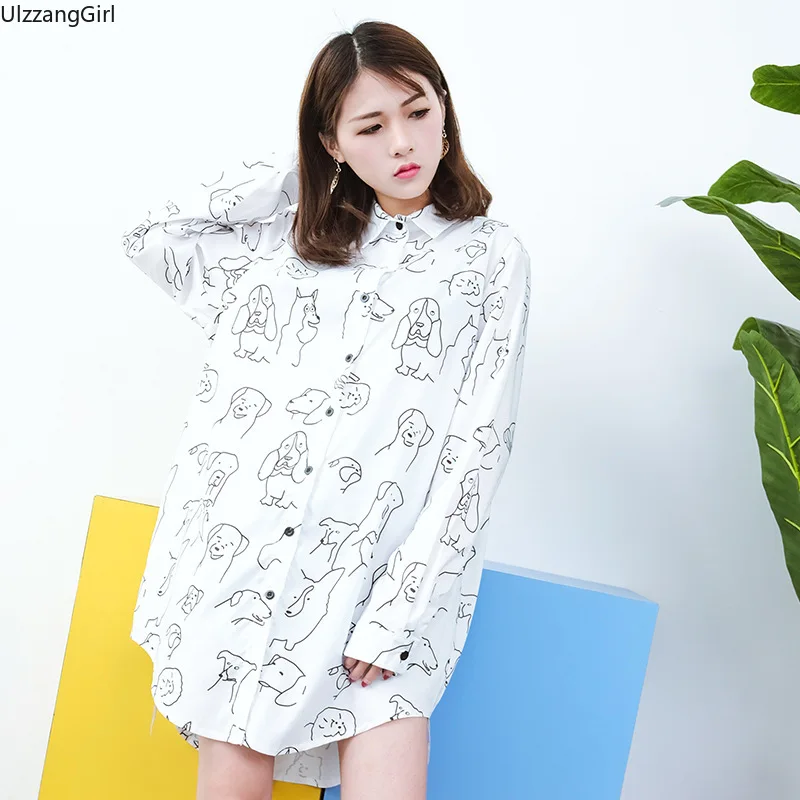 Irregular Graffiti Graphic Cartoon Print Cute Loose Oversized Long Blouse Korean Streetwear Harajuku UlzzangGirl Top Shirt Blusa
Irregular Graffiti Graphic Cartoon Print Cute Loose Oversized Long Blouse Korean Streetwear Harajuku UlzzangGirl Top Shirt Blusa