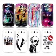 New arrival quality Colorful Printed Clear Soft black feather TPU Case Cover For Samsung Galaxy S 3 III S3 i9300+Free U-bracket