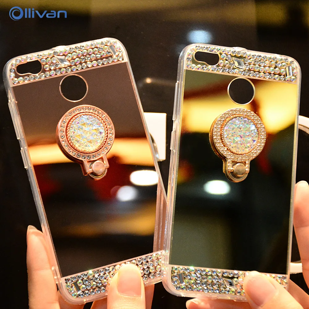 Luxury Mirror Bling Glitter Case For XiaoMi RedMi 4X Cover Phone Holder Stand Silicone Case For XiaomI XioMi RedMi 4X 4 X Coque
Luxury Mirror Bling Glitter Case For XiaoMi RedMi 4X Cover Phone Holder Stand Silicone Case For XiaomI XioMi RedMi 4X 4 X Coque