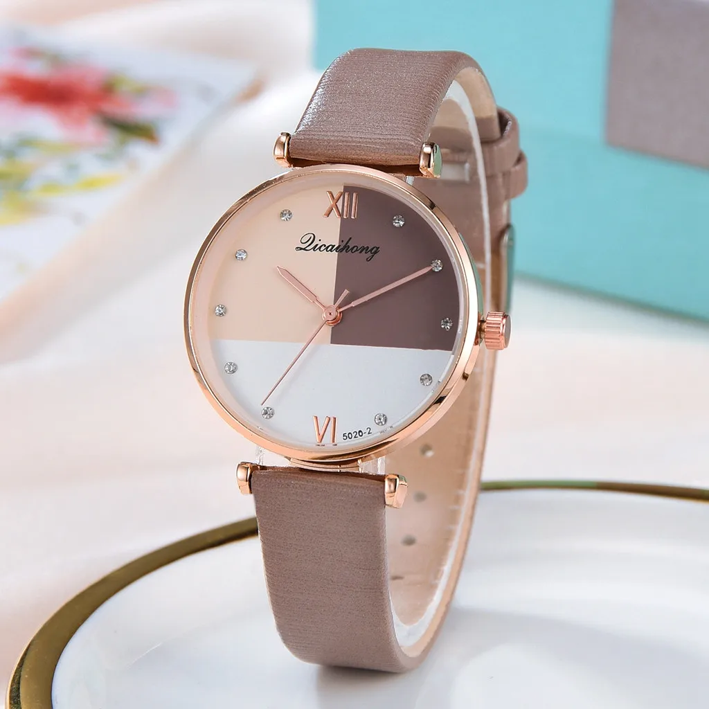 Licaihong Fashion Simple Three Color Flat Dial Belt Quartz Female Watch Relogio Feminino Women Reloj Mujer Bayan Kol Saati
Licaihong Fashion Simple Three Color Flat Dial Belt Quartz Female Watch Relogio Feminino Women Reloj Mujer Bayan Kol Saati