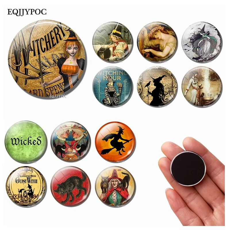 Fairytale Witch 30MM Fridge Magnet Halloween Sorceress Glass Cabochon Magnetic Refrigerator Stickers Note Holder Home Decoration
Fairytale Witch 30MM Fridge Magnet Halloween Sorceress Glass Cabochon Magnetic Refrigerator Stickers Note Holder Home Decoration