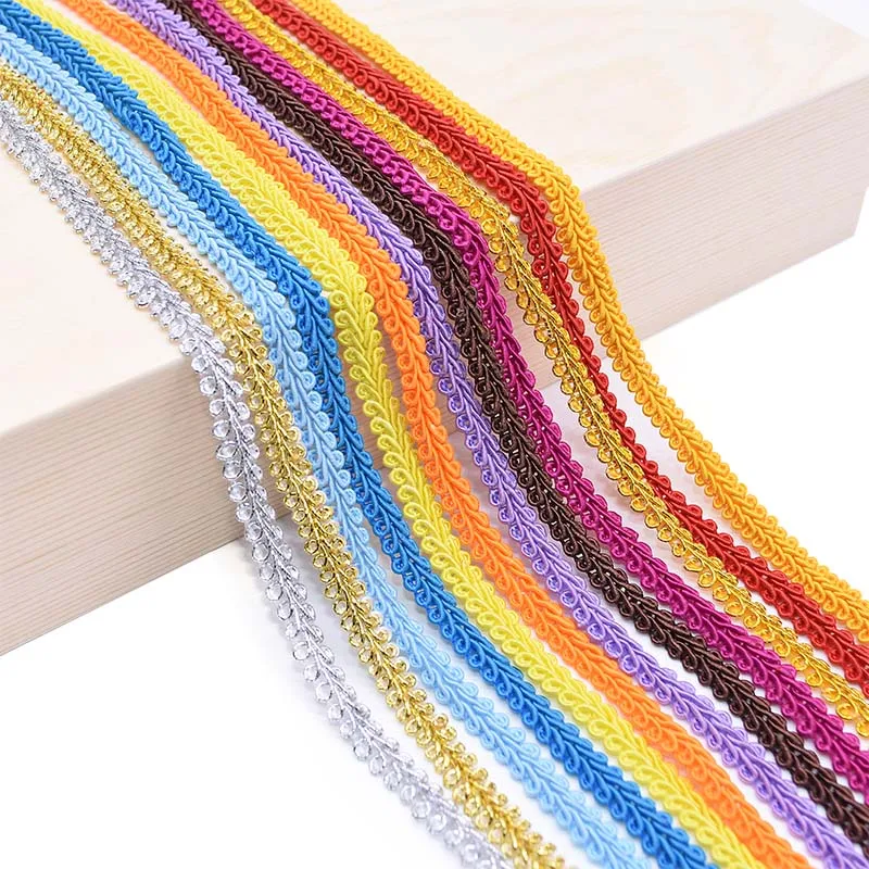 8mm Lace Trim Gold Silver Centipede Braided Lace Ribbon for DIY Craft Home Party Decoration Clothes Sewing Fabric Accessories 75
8mm Lace Trim Gold Silver Centipede Braided Lace Ribbon for DIY Craft Home Party Decoration Clothes Sewing Fabric Accessories 75