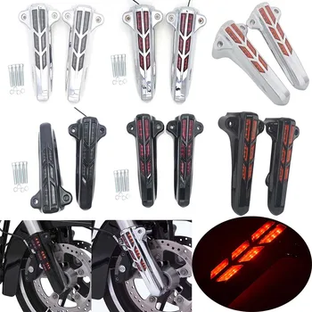 Red Yellow Smoke Lens Red Light Front Lower Fork Cover Lower Leg Slider Covers Fits For Harley Touring FLHT FLHX FLHR 2014-up
Red Yellow Smoke Lens Red Light Front Lower Fork Cover Lower Leg Slider Covers Fits For Harley Touring FLHT FLHX FLHR 2014-up