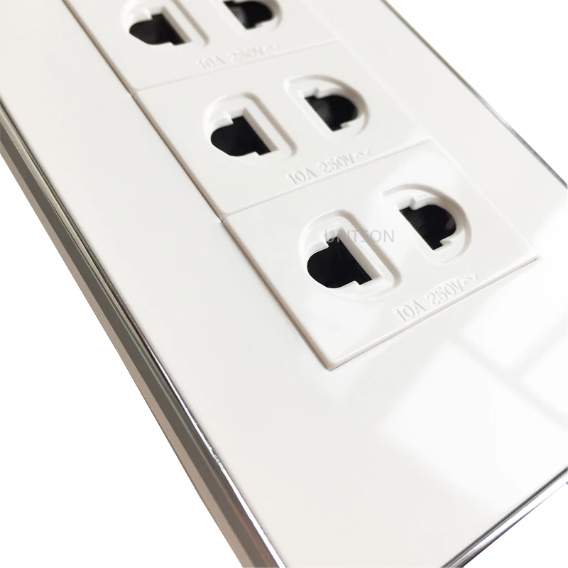 195 x70mm 6 ports 2 Pins Electric Wall Panel Pic 5