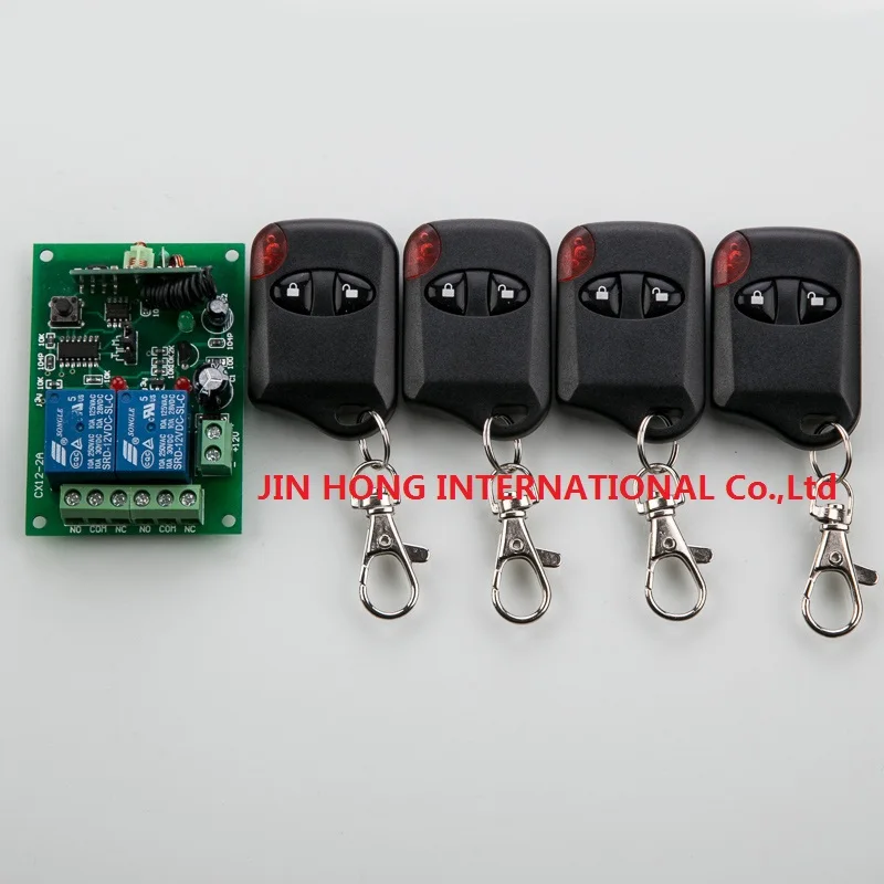 DC12V 2CH Wireless Remote Control Switch System teleswitch 1*Receiver + 4 *cat eye Transmitters for Appliances Gate Garage Door
DC12V 2CH Wireless Remote Control Switch System teleswitch 1*Receiver + 4 *cat eye Transmitters for Appliances Gate Garage Door