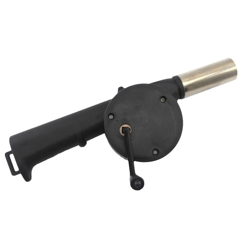 

Outdoor BBQ Manual Crank Mini Blower Camping Cooking Tools Household Combustion Hand Shake Hair Dryer