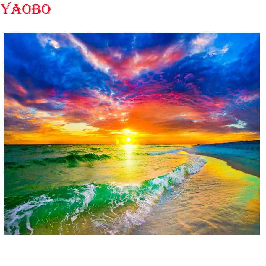 Yaobo DIY Diamond Embroidery beach Ocean Sunset Picture Of Rhinestones Mosaic Painting With Diamonds full round Diamond Painting
Yaobo DIY Diamond Embroidery beach Ocean Sunset Picture Of Rhinestones Mosaic Painting With Diamonds full round Diamond Painting