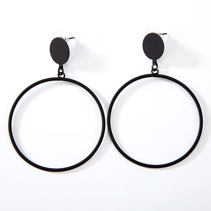 Big Golden Silver Plated Black Hoop Ear Stud Metallic Simple Geometric Drop Earrings For Women Dangle Earrings
Big Golden Silver Plated Black Hoop Ear Stud Metallic Simple Geometric Drop Earrings For Women Dangle Earrings