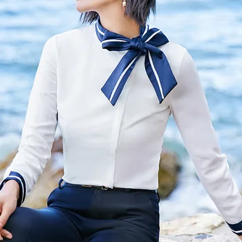 2020 Autumn Long Sleeve Bow Tie White Shirts Women Office Work OL Bow Knot Shirts Lady Elegant Bow Knot White Blouses Tops
2020 Autumn Long Sleeve Bow Tie White Shirts Women Office Work OL Bow Knot Shirts Lady Elegant Bow Knot White Blouses Tops