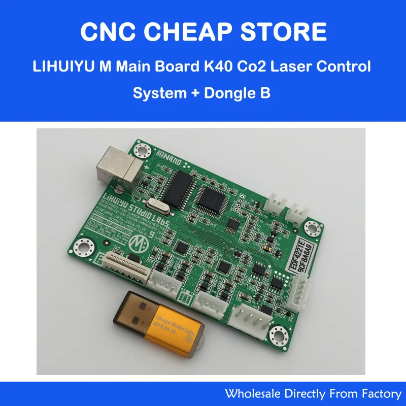 LIHUIYU Nano Main Board M2 for Co2 Laser Stamp Engraving Cutting K40 Control System Coreldraw output + Dongle B
LIHUIYU Nano Main Board M2 for Co2 Laser Stamp Engraving Cutting K40 Control System Coreldraw output + Dongle B