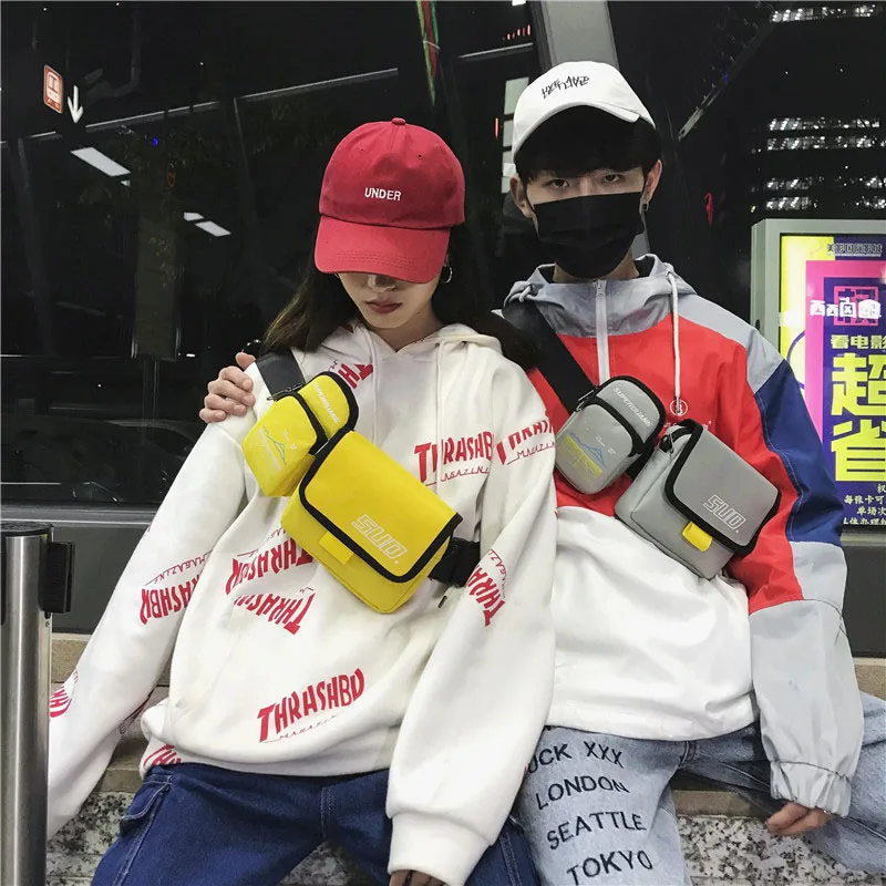 New Waist Bag Unisex Bags For The Belt Men Fanny Pack Canvas Material Chest Packs Banana Bag Leisure Waist Pack Hip Hop Package
New Waist Bag Unisex Bags For The Belt Men Fanny Pack Canvas Material Chest Packs Banana Bag Leisure Waist Pack Hip Hop Package