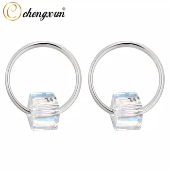 CHENGXUN 1 Pair Plated Earring Rhinestone Hollow Round Zirconia Stud Earrings Clear Stone Giant Circle Earrings
CHENGXUN 1 Pair Plated Earring Rhinestone Hollow Round Zirconia Stud Earrings Clear Stone Giant Circle Earrings