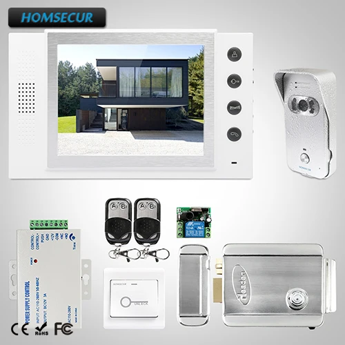 HOMSECUR 8" Video Door Phone Intercom System+Silver Camera 1C1M for House/Flat :TC021-S Camera(Silver)+TM801-W Monitor(White)
HOMSECUR 8" Video Door Phone Intercom System+Silver Camera 1C1M for House/Flat :TC021-S Camera(Silver)+TM801-W Monitor(White)