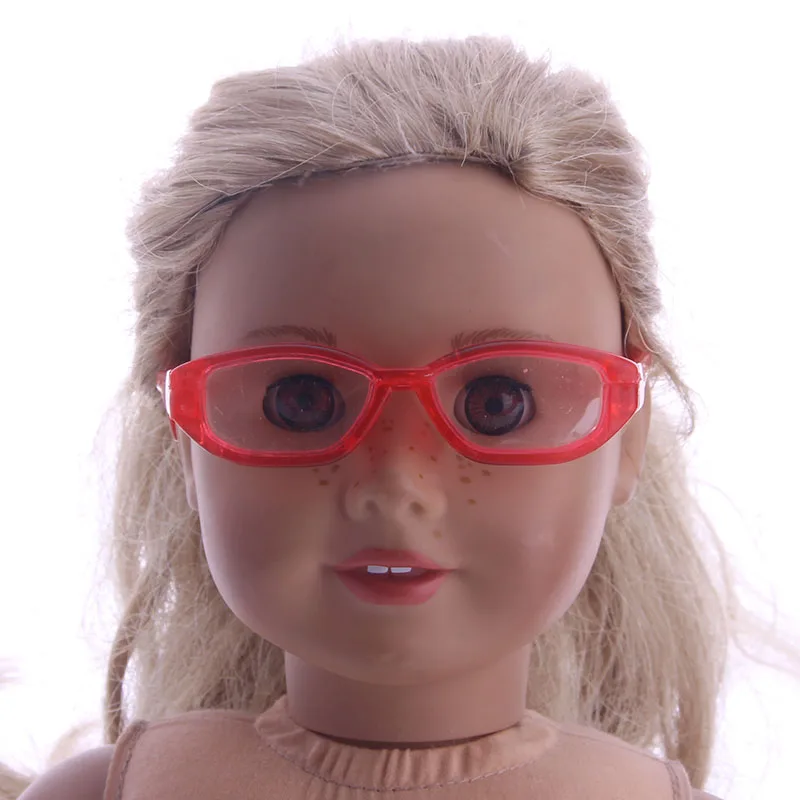 ZWSISU Кукла глаз красные очки для 18 дюймов американские кукольные аксессуары