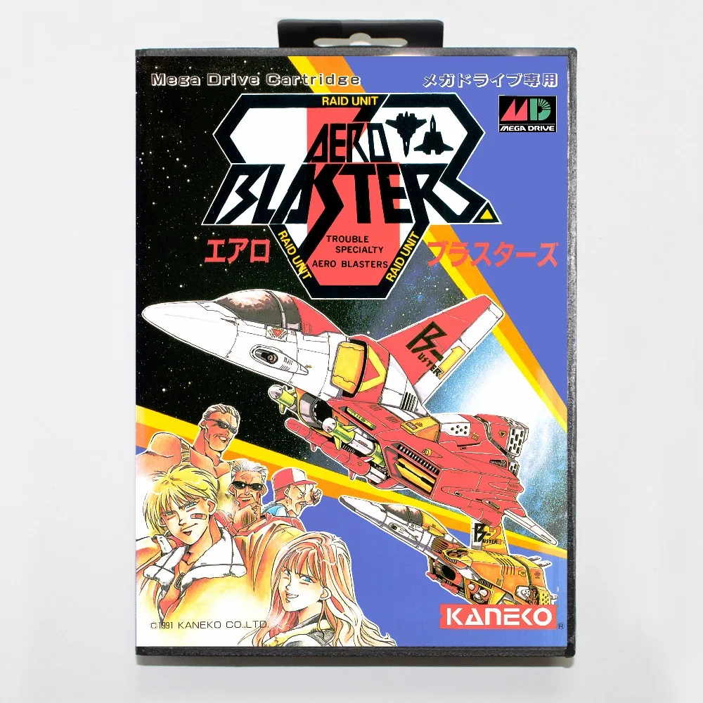 Aero blasters 16 bit MD card with Retail box for Sega MegaDrive Video Game console system
Aero blasters 16 bit MD card with Retail box for Sega MegaDrive Video Game console system